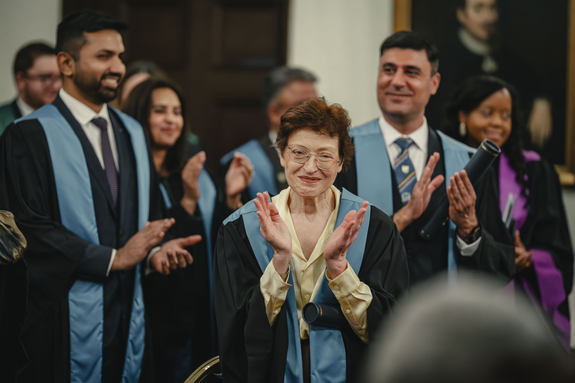 Travel medicine diplomates at a ceremony