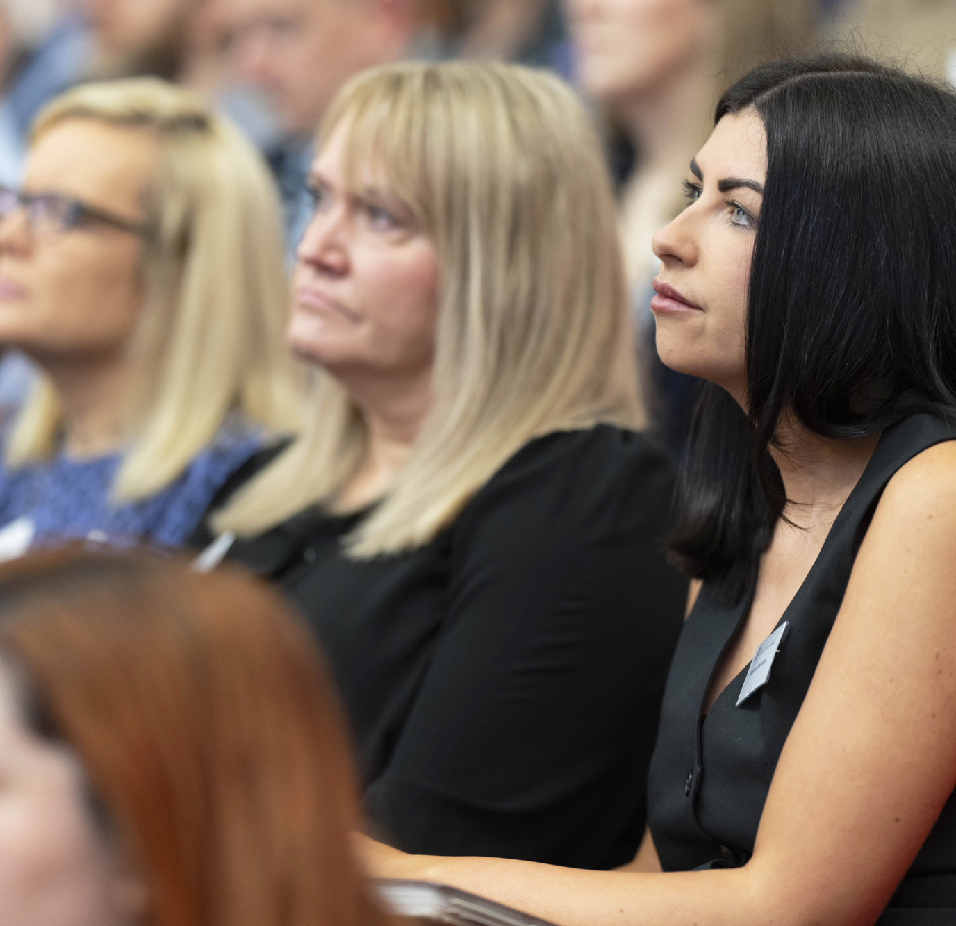 Women listening to a lecture
