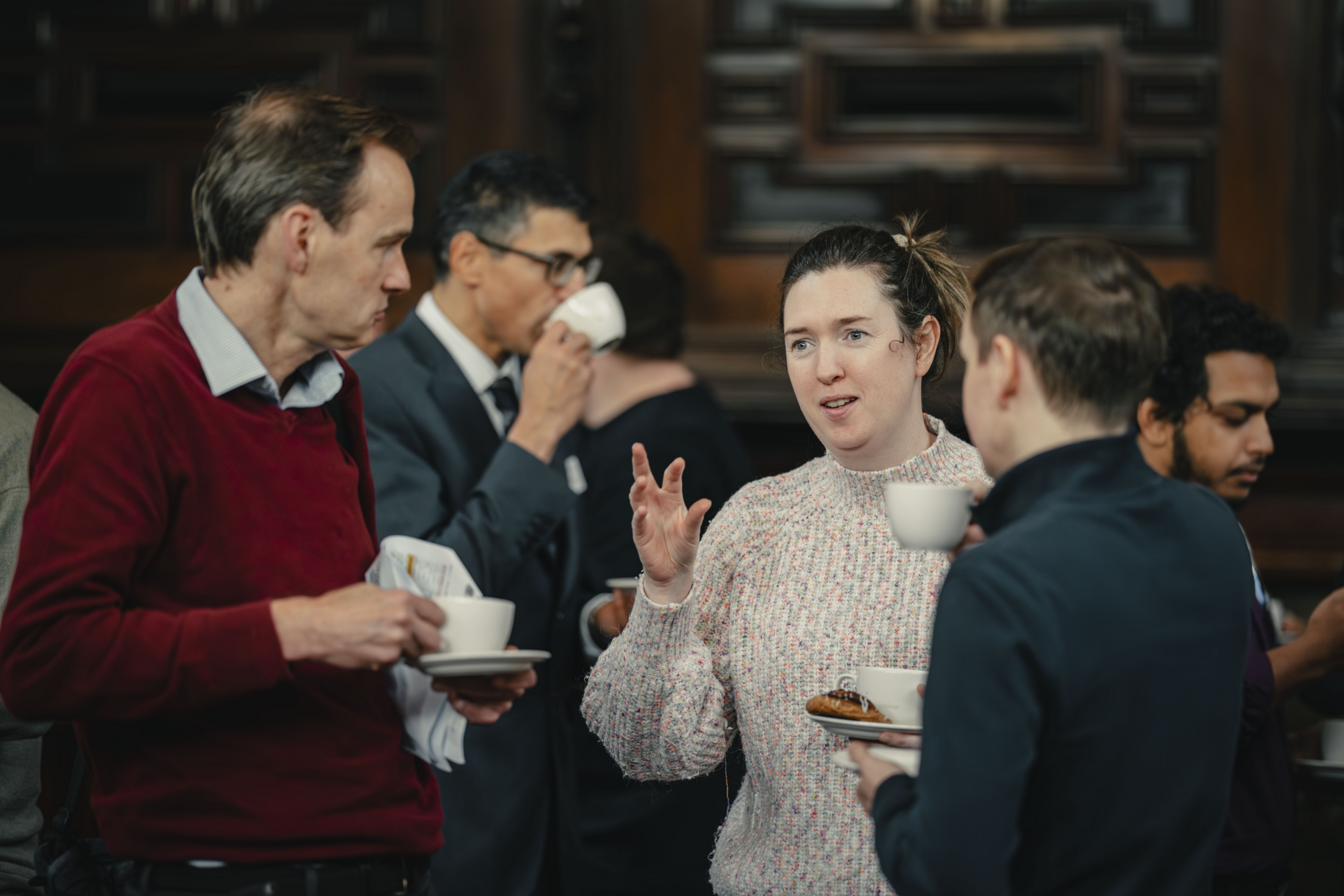 People attending an event